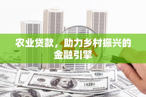 花地玛堂区农业贷款，助力乡村振兴的金融引擎