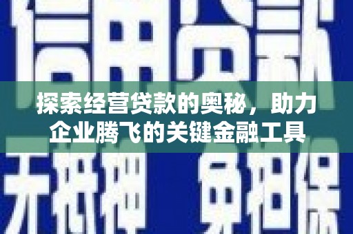 花地玛堂区探索经营贷款的奥秘，助力企业腾飞的关键金融工具