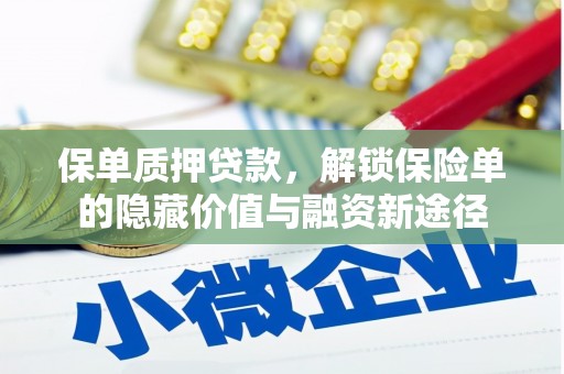 花地玛堂区保单质押贷款，解锁保险单的隐藏价值与融资新途径