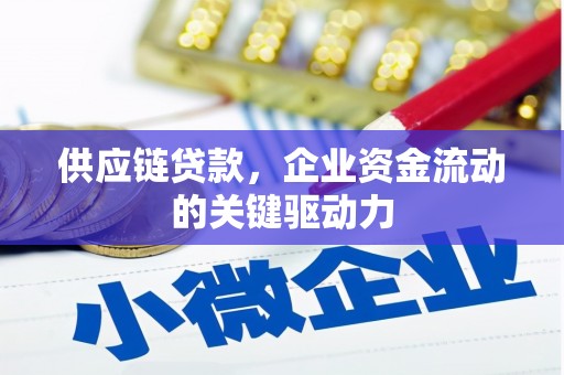 花地玛堂区供应链贷款，企业资金流动的关键驱动力