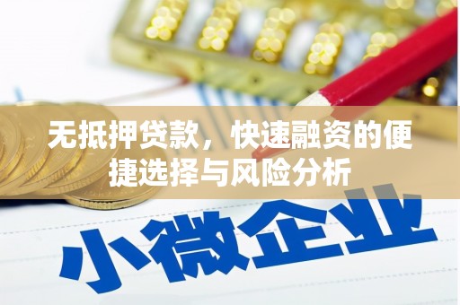 花地玛堂区无抵押贷款，快速融资的便捷选择与风险分析