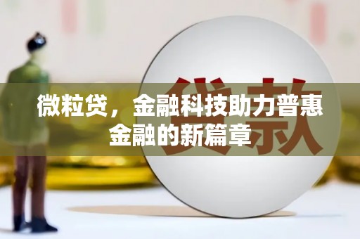 花地玛堂区微粒贷，金融科技助力普惠金融的新篇章