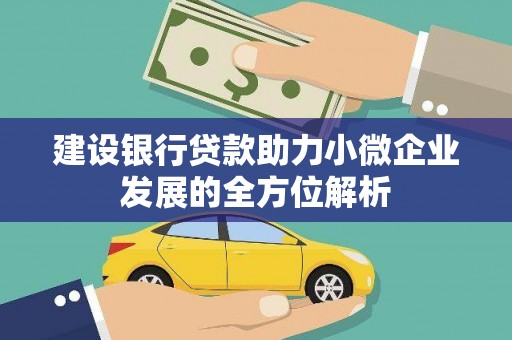 花地玛堂区建设银行贷款助力小微企业发展的全方位解析